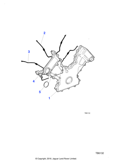 AJ81758 - Jaguar Timing cover