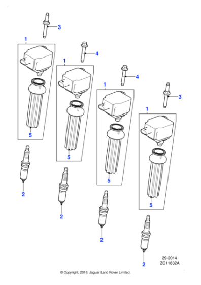 C2D59621 - Jaguar Spark plug