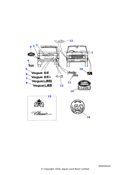 AWR2617 - Land Rover Badge