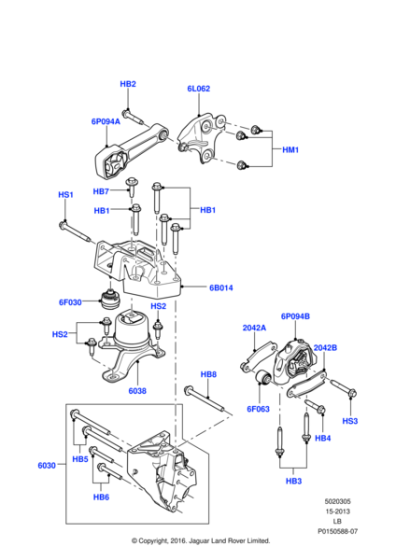 LR000520 - Land Rover Insulator