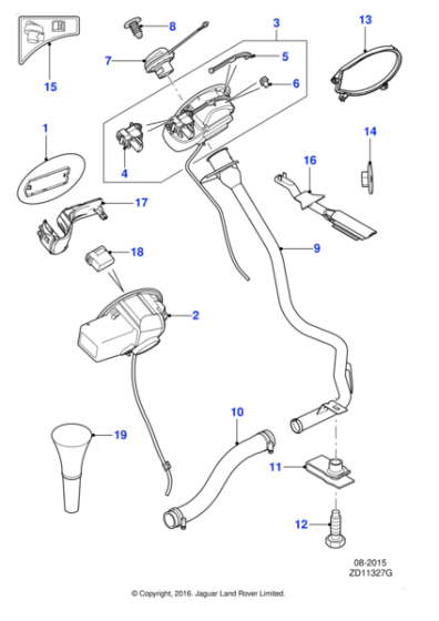 C2Z8432 - Jaguar Fuel nozzle guide reset tool