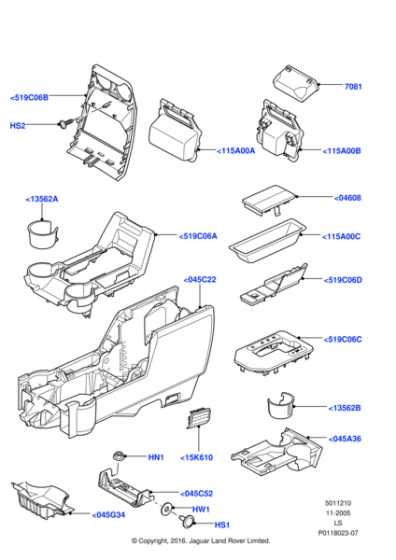 FWW500160 - Land Rover Holder - Cup