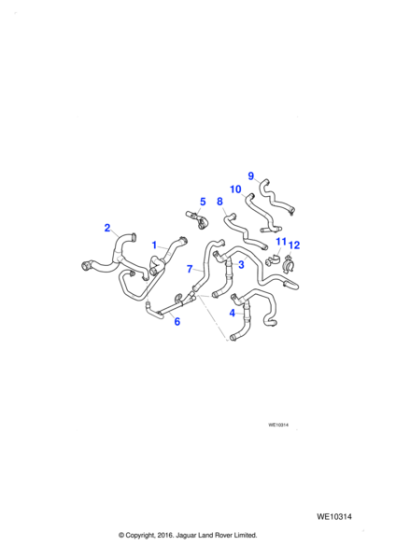 C2S41429 - Jaguar Water hose