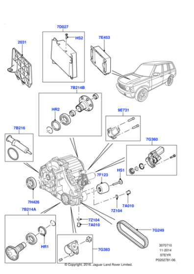 LR022936 - Land Rover Module - Transfer Shift Control