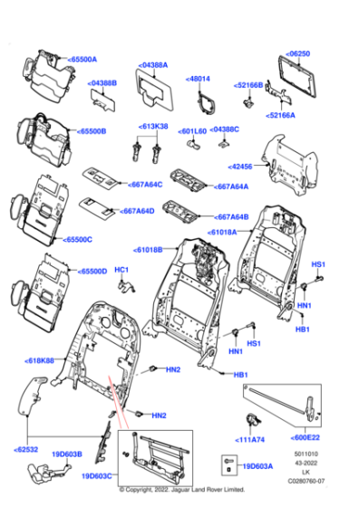 LR128625 - Land Rover Frame