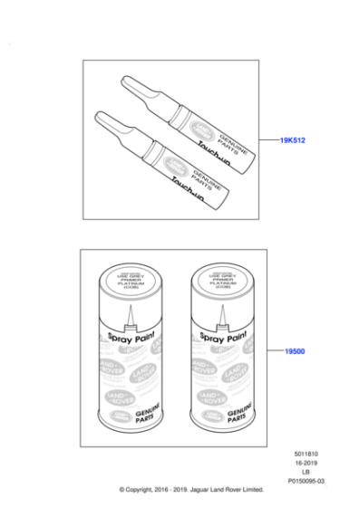 LR005715 - Land Rover PAINT KIT - AEROSOL CAN