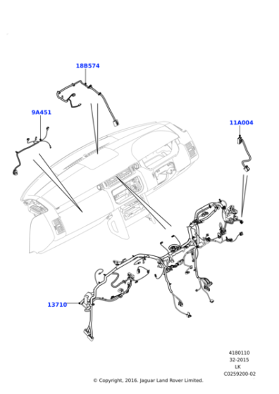 LR107827 - Land Rover Wiring