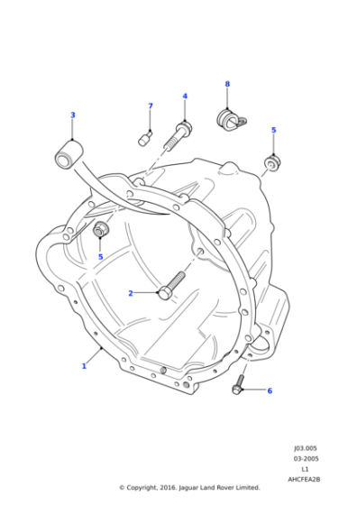 FTC3921 - Land Rover Housing-clutch manual transmission