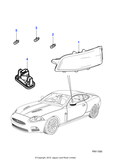 T2H9672 - Jaguar Lamp - Side Repeater