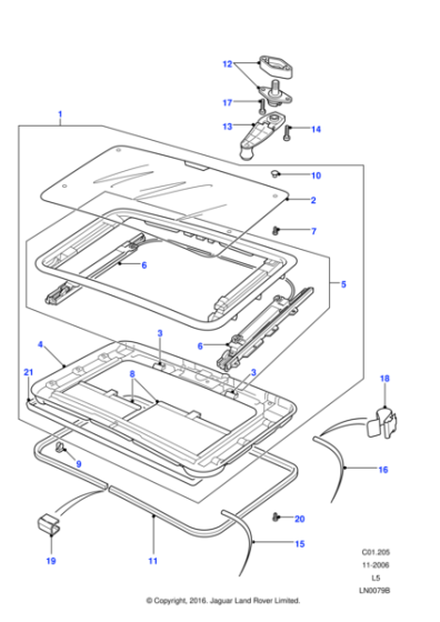 EDV500160LUM - Land Rover Finisher-sunroof