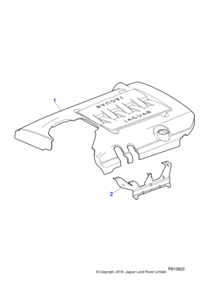 AJ811281 - Jaguar Engine cover bracket