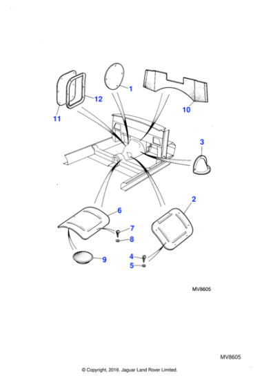 BAC9432 - Jaguar Cover panel
