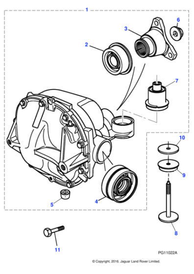 XR853285 - Jaguar Bolt And Washer