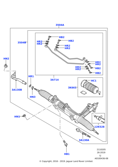 QEB500570 - Land Rover Gear - Steering