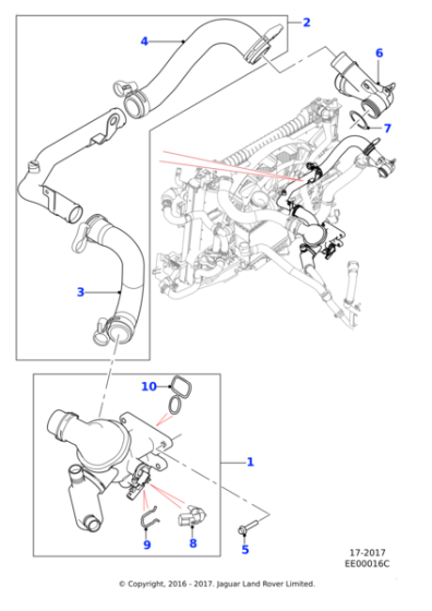 JDE40345 - Jaguar Thermostat