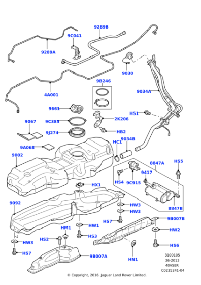 WTB000292 - Land Rover Canister - Fuel Mix