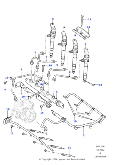 LR039646 - Land Rover Wire - Glow Plug