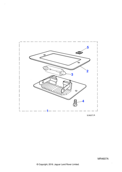 DBC2673 - Jaguar Number plate lamp
