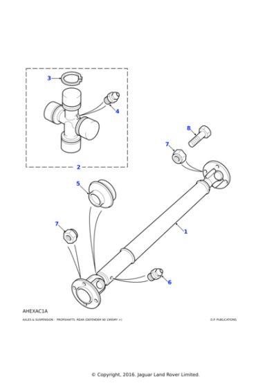 FRC8393 - Land Rover Propellor shaft