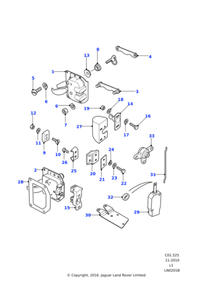 FQJ103840 - Land Rover Lock assembly-door