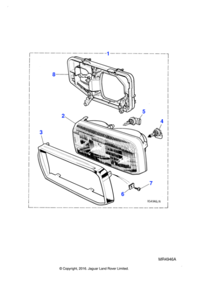 DBC11314 - Jaguar Headlamp bulb