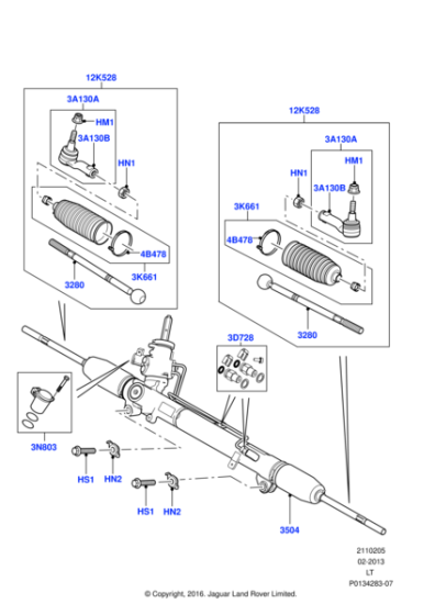 QEB500426 - Land Rover Gear - Steering