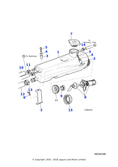 CAC7881 - Jaguar Expansion tank