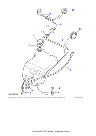 AMR3025 - Land Rover Jet assembly-nozzle wash system
