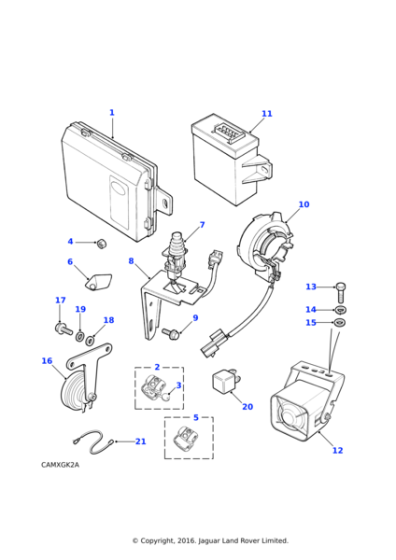 YWX101060L - Land Rover Case-remote plip