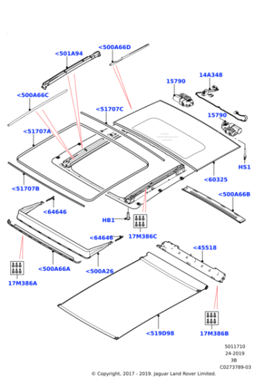 LR094014 - Land Rover COVER - SUN BLIND