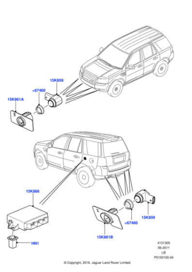 LR013404 - Land Rover Module - Parking Aid System