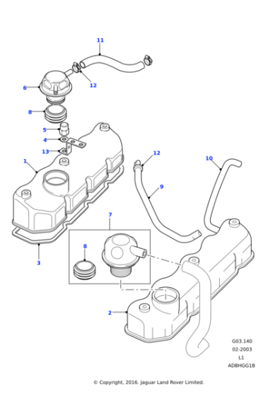 ERC8049 - Land Rover O Ring