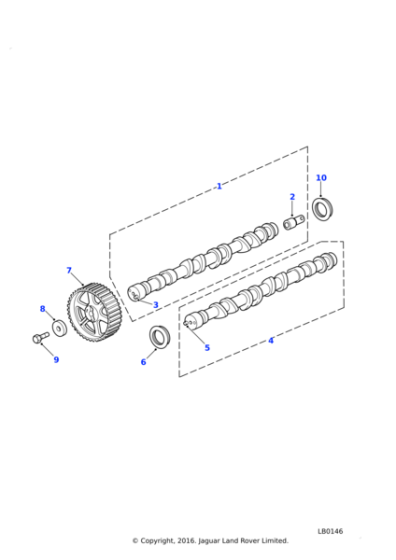 LHB101360L - Land Rover Pulley-camshaft