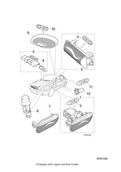 C2S37794 - Jaguar Trunk lamp