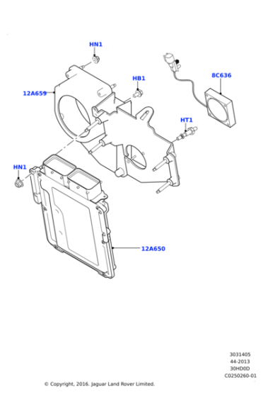 LR012711 - Land Rover Fan