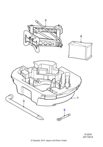 C2Z31689 - Jaguar Car lifting jack