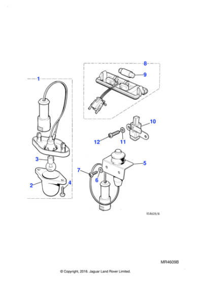 ADU2888J - Jaguar Trunk lamp switch