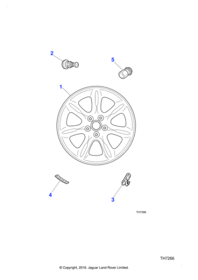 MNF6118AA - Jaguar Alloy road wheel