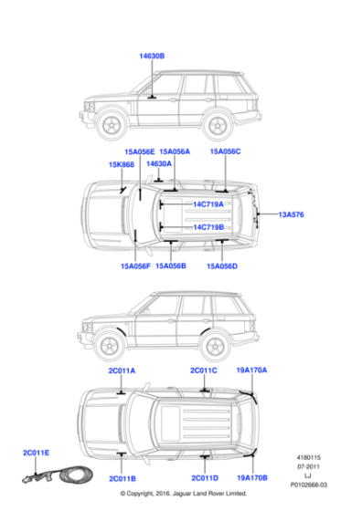 YMQ001080 - Land Rover Wire - Jumper