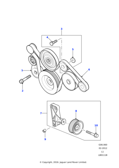 ERR6493 - Land Rover Idler assembly-timing belt