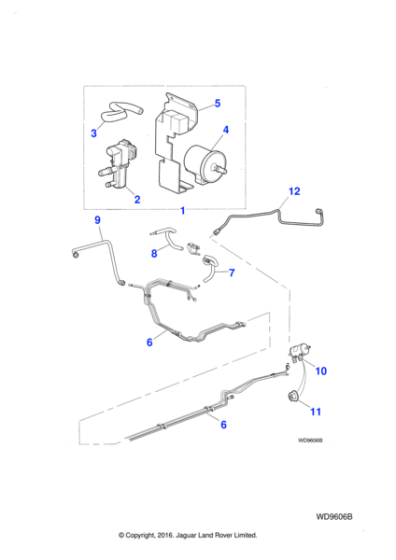 C2S46377 - Jaguar Fuel and brake pipe