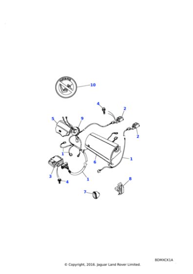 AMR2705 - Land Rover Switch-crash sensor air bag