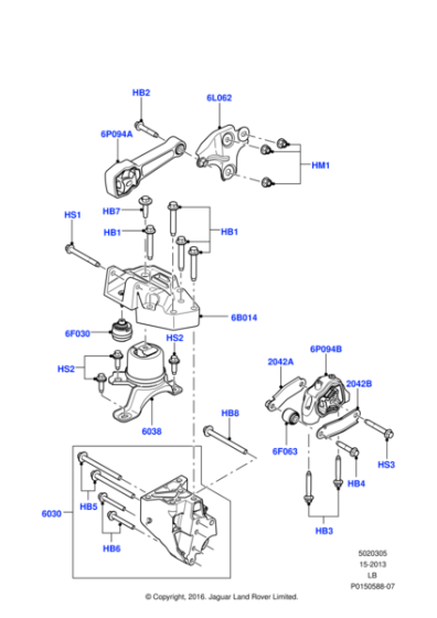 LR000595 - Land Rover Bracket - Engine Support