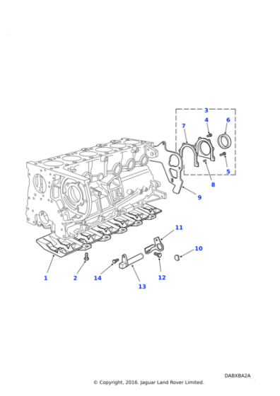 LR007746 - Land Rover Bolt-flanged head