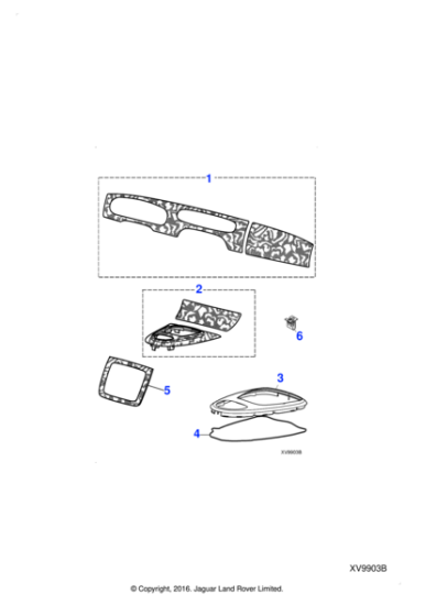 C2C29176 - Jaguar Facia veneer kit