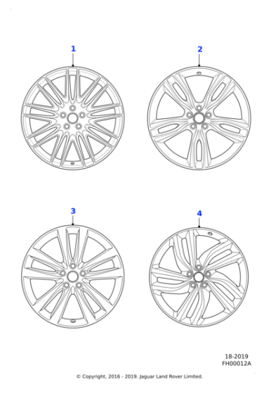 Alloy Wheel - 20" Style 9004, 9 split-spoke, Contrast Diamond Turned finish