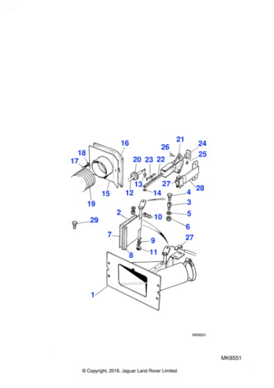 BD39654 - Jaguar Anti rattle strip