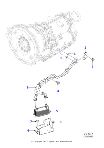 C2D49255 - Jaguar O-Ring
