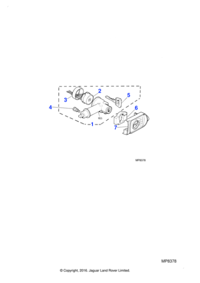 RTC816B - Jaguar Blank key