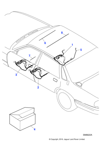 LNC3512AA - Jaguar Seat link lead